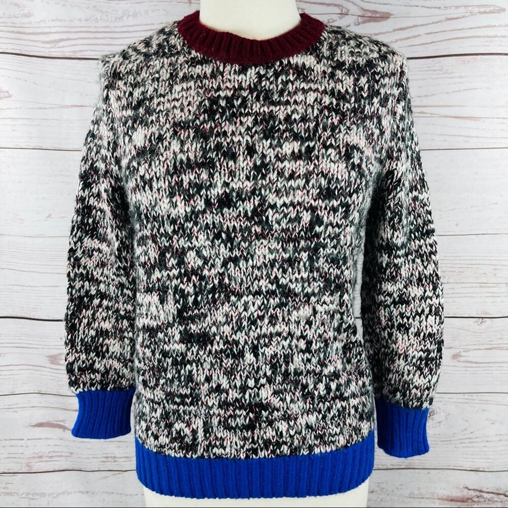 J. Crew super fuzzy warm wool crew neck sweater